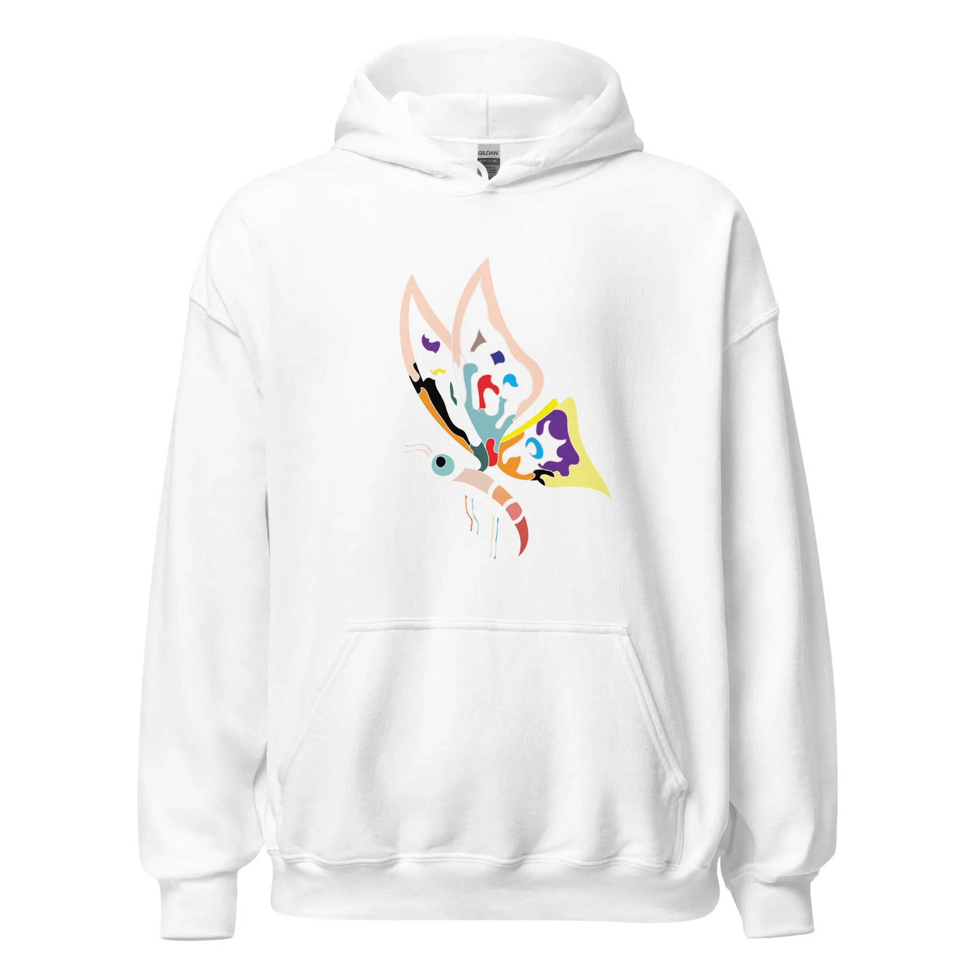 Fashion Nova Womens New Butterfly Hoodie, Womens Oversized Floral Hoodie with Back Print,  Graphic Hoodie for Women