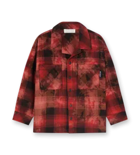 Flannel Shirt Red Orange