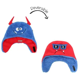 Flapjack Kids Reversible Sherpa Hat - Monsters