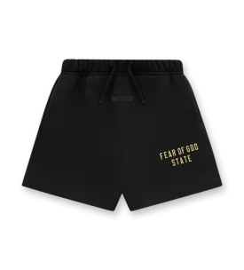 Fleece Soccer Shorts Black/Gold