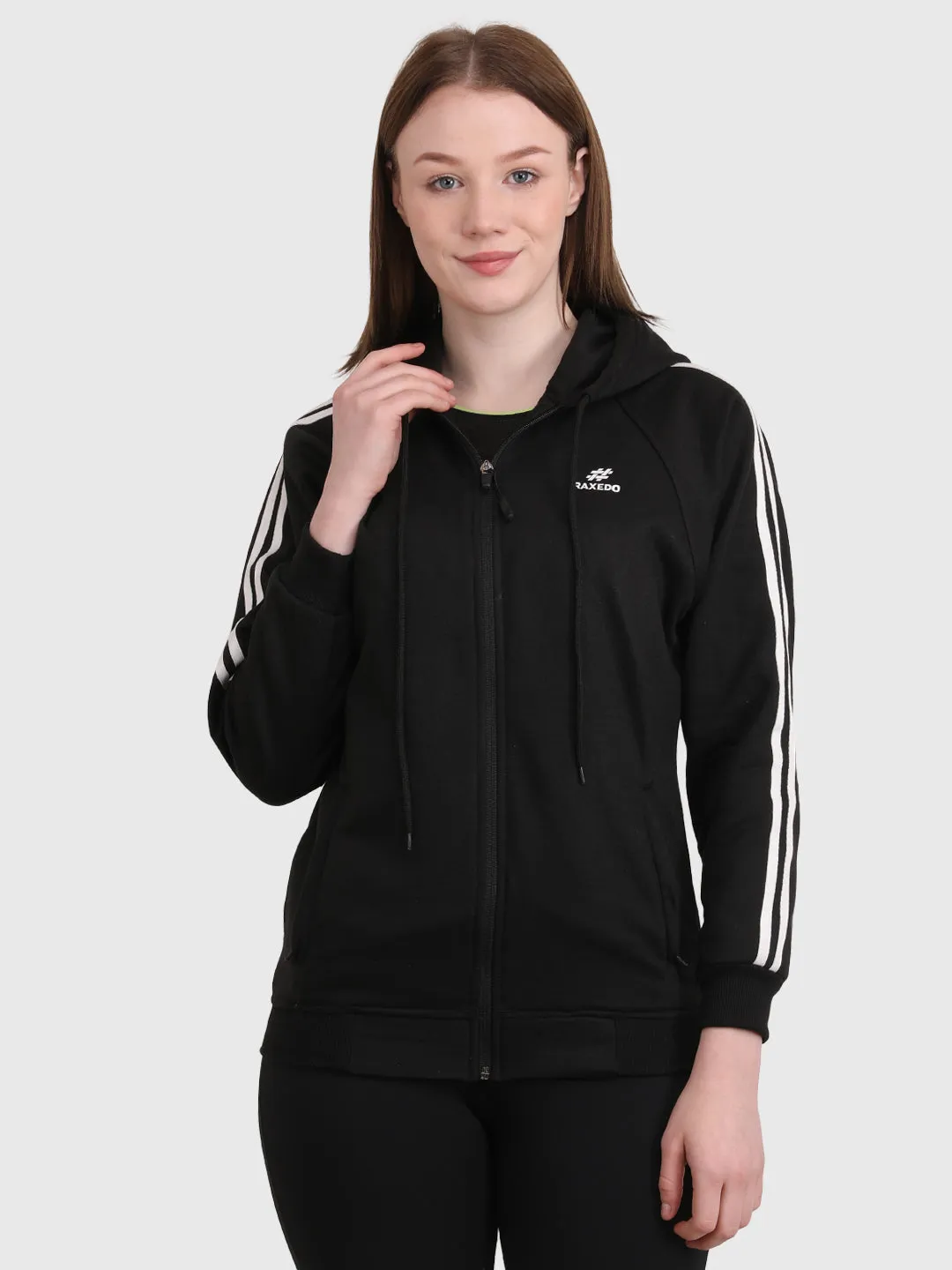 Fleece Women Hoodies Zip