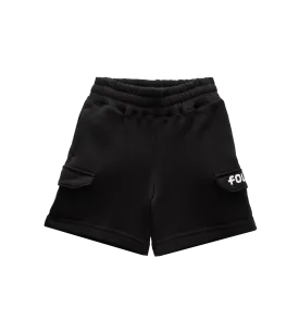 Four Kids Cargo Shorts Black