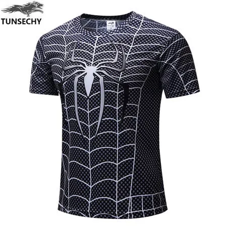 Free shipping 2016 t-shirt Superman/Batman/spider man/captain America /Hulk/Iron Man / t shirt men fitness shirts men t shirts