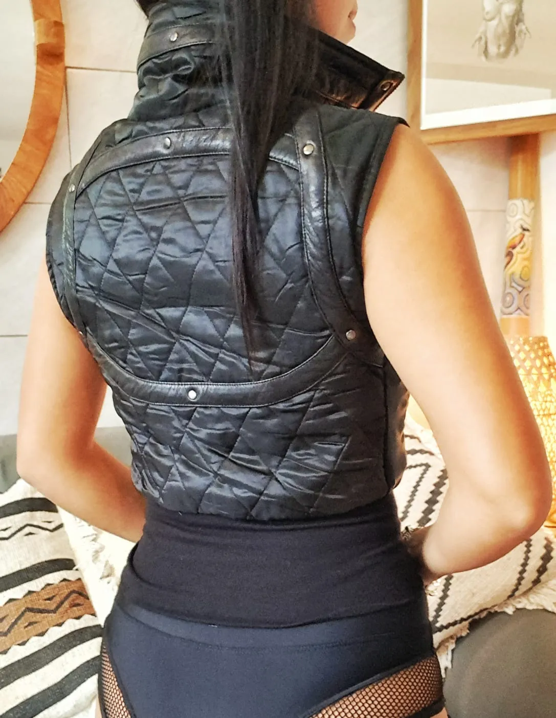 FreQ G Vixen Vest with Leather accents