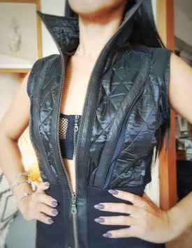 FreQ G Vixen Vest with Leather accents