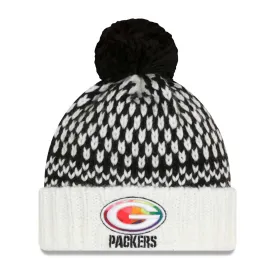 Green Bay Packers Crucial Catch Women's Knit Beanie, White, One Size