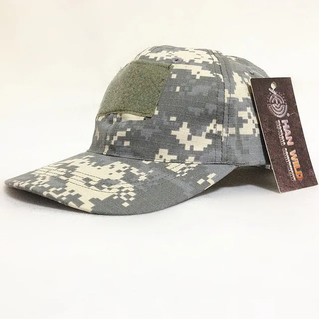 HAN WILD 11Style Snapback Camouflage Tactical Hat Patch Army Tactical Baseball Cap Unisex ACU CP Desert Cobra Camo Hats For Men