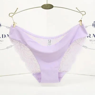 Ixuejie S-2XL!Hot sale! l women's sexy lace panties seamless cotton breathable panty Hollow briefs Plus Size girl underwear