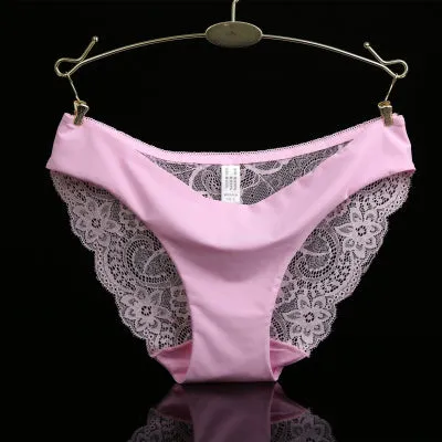 Ixuejie S-2XL!Hot sale! l women's sexy lace panties seamless cotton breathable panty Hollow briefs Plus Size girl underwear