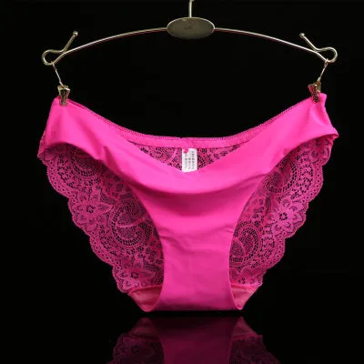 Ixuejie S-2XL!Hot sale! l women's sexy lace panties seamless cotton breathable panty Hollow briefs Plus Size girl underwear