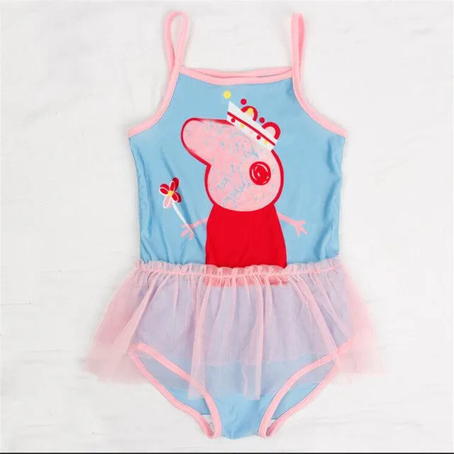 kids swimwear 2016 new arrival one-piece girl swimsuit beach wear cute little girl summer bodysuit baby clothes Nova R4740 blue