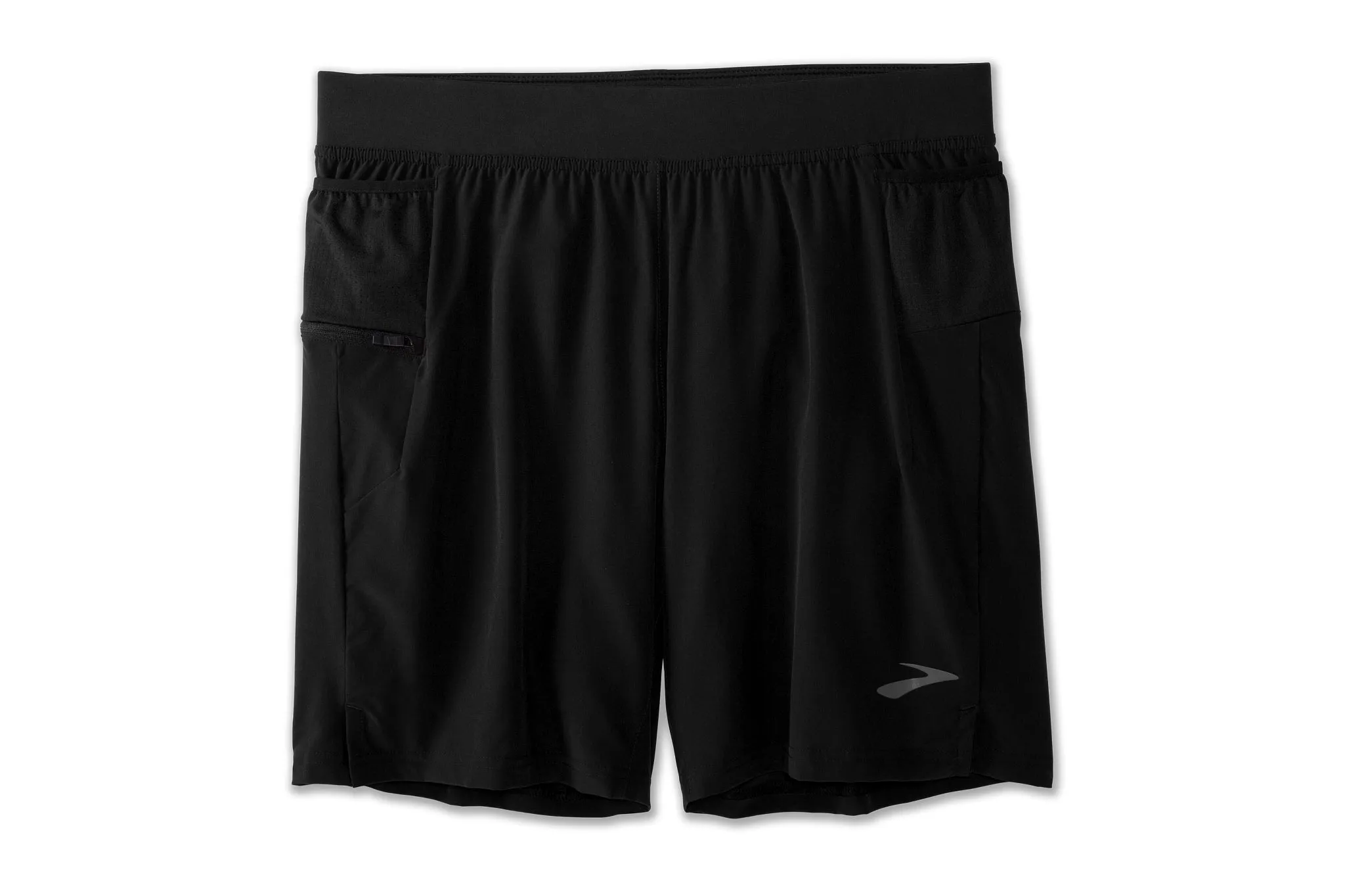 Men's Brooks Sherpa 7" 2-in-1 Short in Black