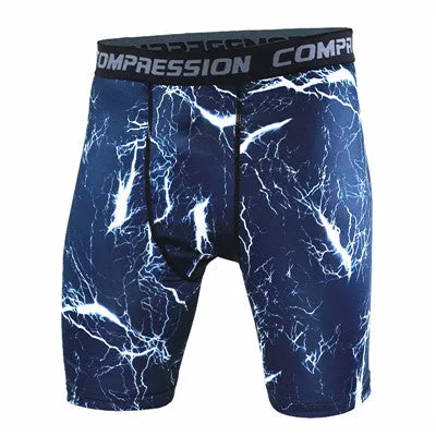 Mens Compression Shorts 2016 Summer Camouflage Bermuda Shorts Fitness Men Cossfit Bodybuilding Tights Camo Shorts