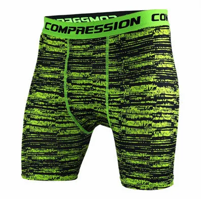 Mens Compression Shorts 2016 Summer Camouflage Bermuda Shorts Fitness Men Cossfit Bodybuilding Tights Camo Shorts