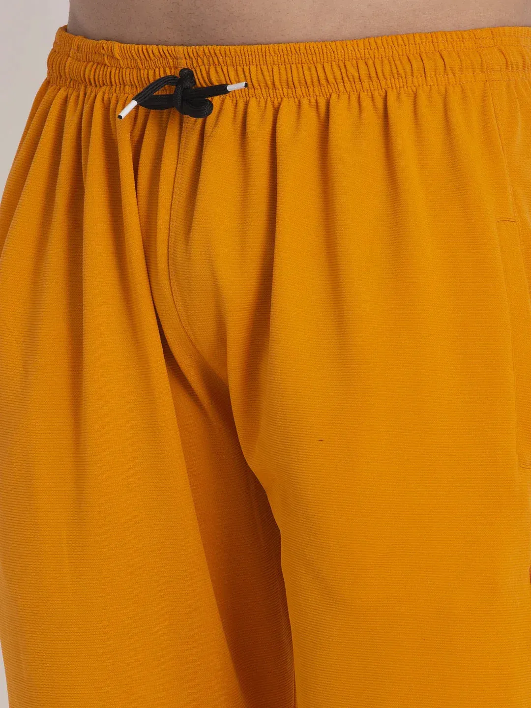 Men'S Mustard Solid Track Pants