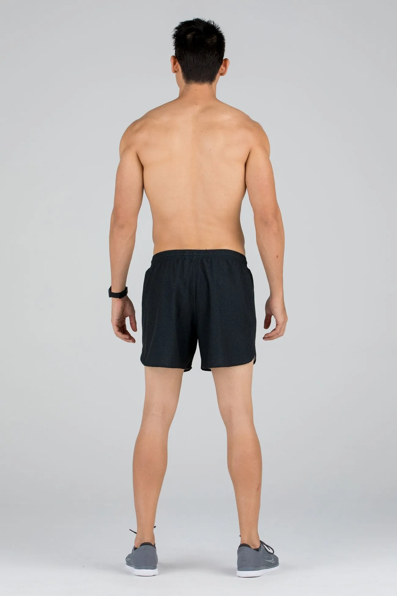 Men's Printed 5" Striker Split Running Short - Cypher Blk/Titanium