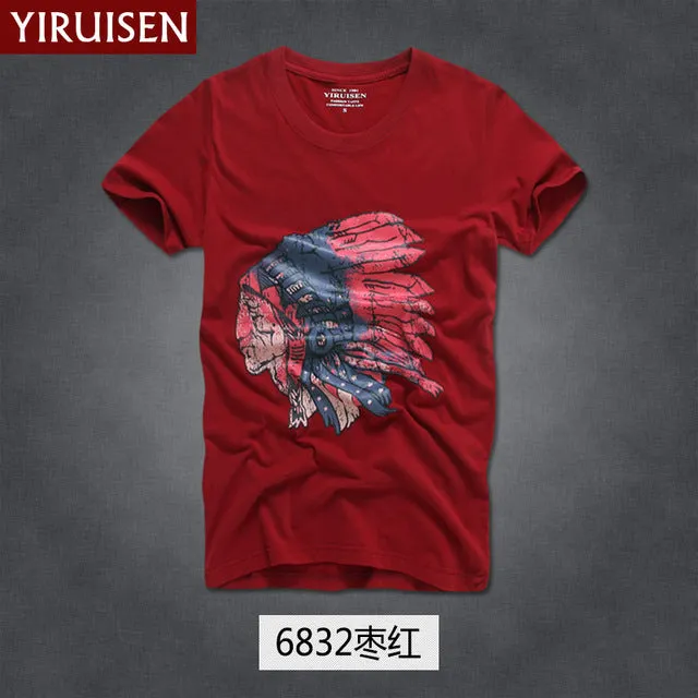 Mens T Shirts Fashion 2017 YiRuiSen Brand Men Short Sleeve T Shirt Men Casual 100% Cotton Tshirt Tops Camisetas Hombre Camisa