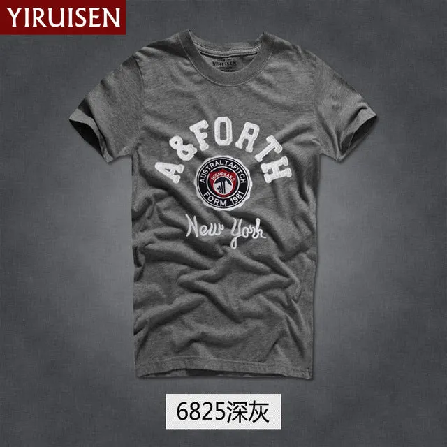 Mens T Shirts Fashion 2017 YiRuiSen Brand Men Short Sleeve T Shirt Men Casual 100% Cotton Tshirt Tops Camisetas Hombre Camisa