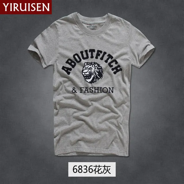 Mens T Shirts Fashion 2017 YiRuiSen Brand Men Short Sleeve T Shirt Men Casual 100% Cotton Tshirt Tops Camisetas Hombre Camisa