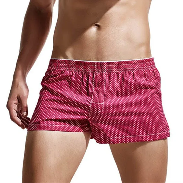 Men's Underwear Loose Leisure Shorts Cotton Comfortable Men Boxer Shorts Fashion Plaid Boxers Men Lounge Home Wear Underwears