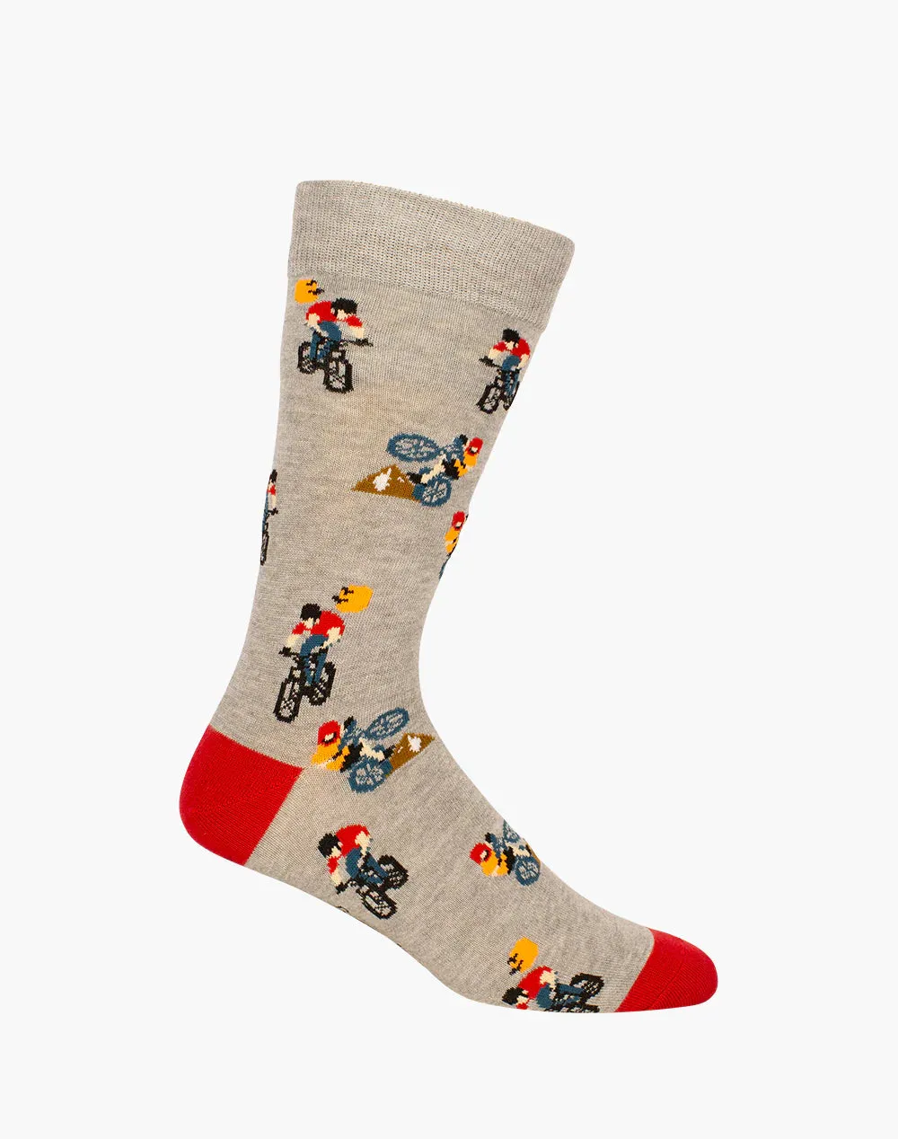 Mountain Bike Men's Bamboo Crew Socks