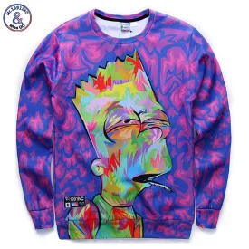 Mr.1991INC New arrivals men/boy cartoon 3d sweatshirts funny print animation character casual hoodies autumn tops