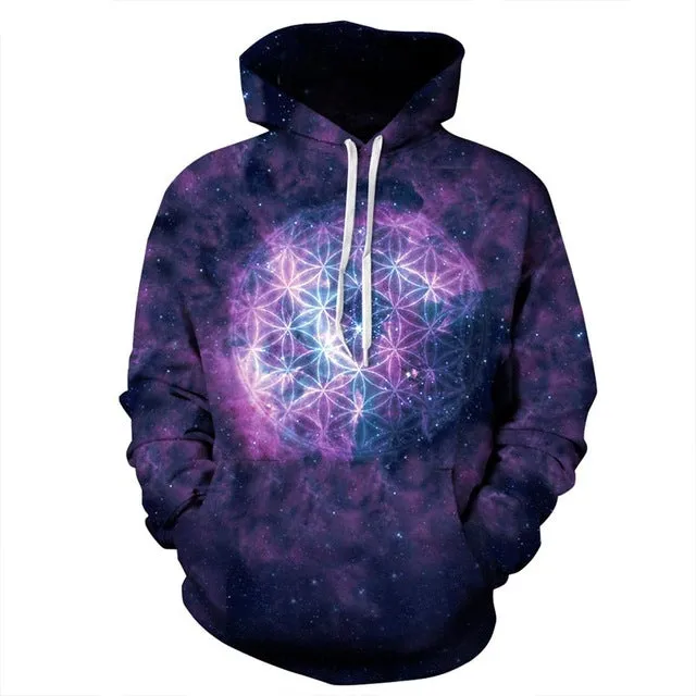 Mr.1991INC Space Galaxy 3d Sweatshirts Men/Women Hoodies With Hat Print Stars Nebula Autumn Winter Loose Thin Hooded Hoody Tops