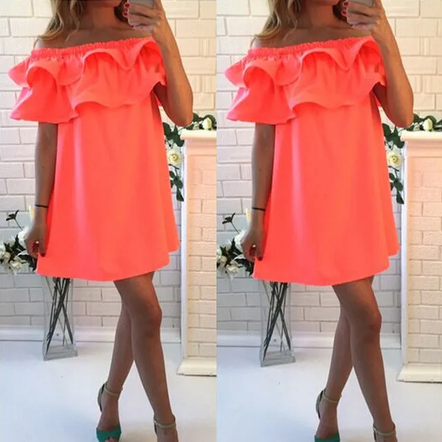 new summer dresses sexy short sleeve beach dress fashion colorful women dress casual hot sale mini dresses vestidos cd1329