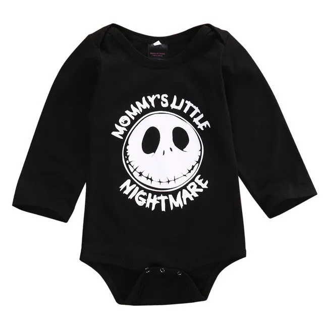 Newborn Baby boys girls Little nightmare Bodysuits onesie Infant Babies Kids Cotton Bodysuit one-pieces Outfits Kids Clothing