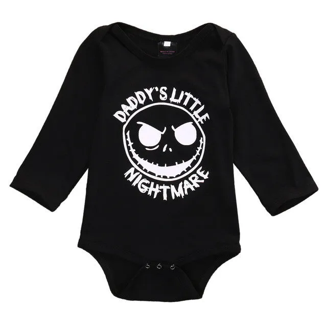 Newborn Baby boys girls Little nightmare Bodysuits onesie Infant Babies Kids Cotton Bodysuit one-pieces Outfits Kids Clothing