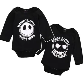 Newborn Baby boys girls Little nightmare Bodysuits onesie Infant Babies Kids Cotton Bodysuit one-pieces Outfits Kids Clothing