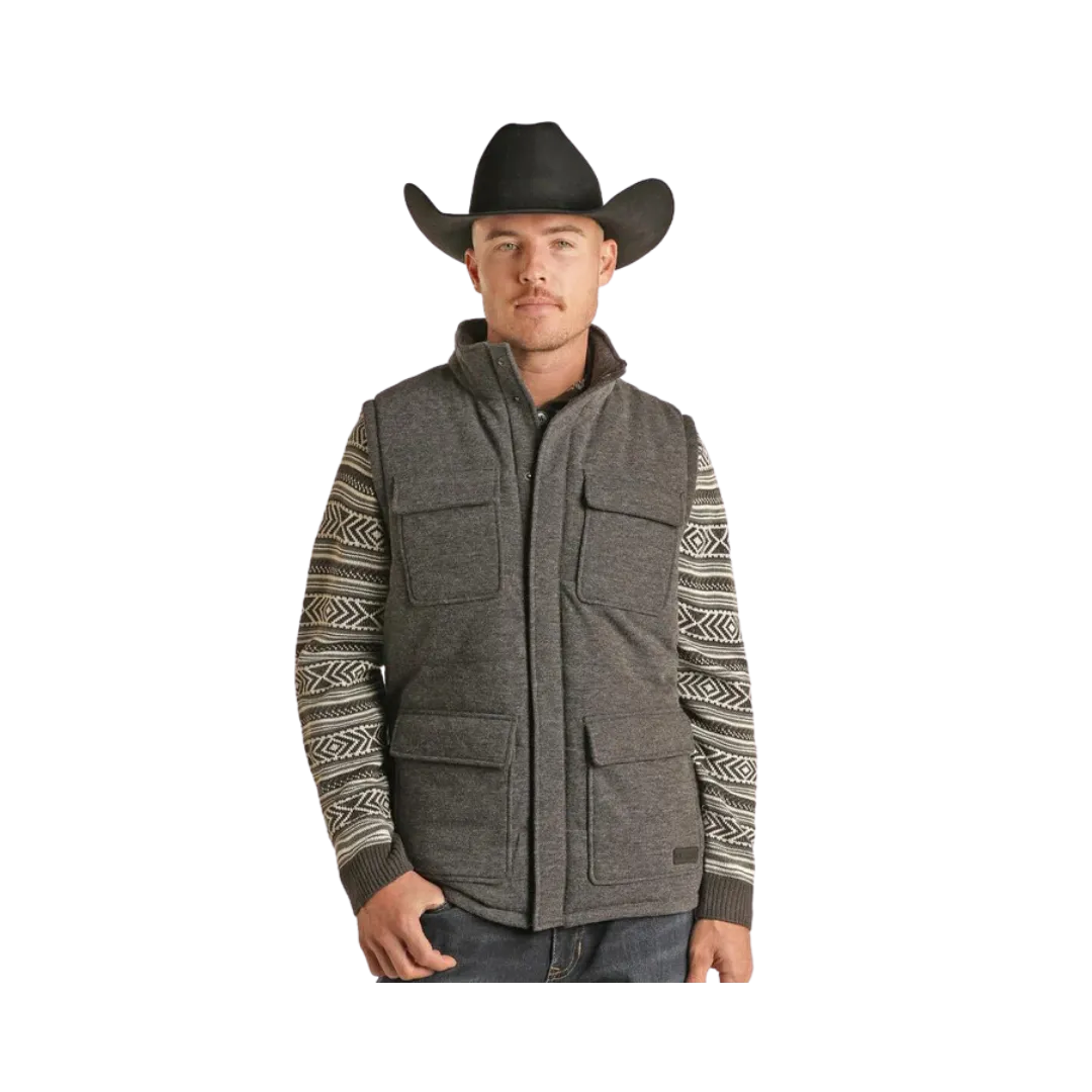 Panhandle Slim Rock & Roll Men's Melange Knit Vest