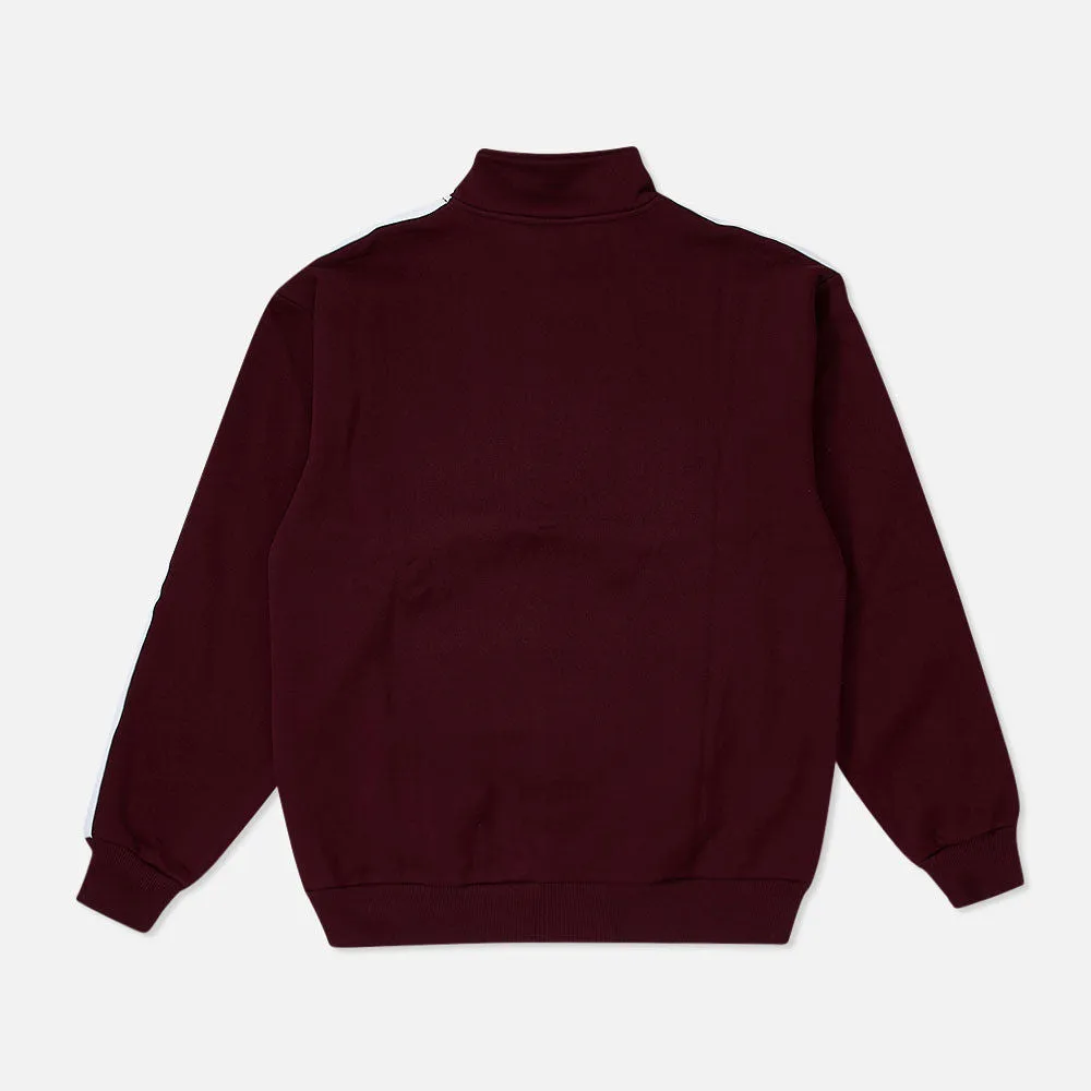 Papi Chulo Velour Top Burgundy