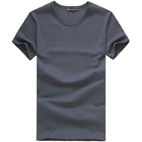 Pioneer Camp t shirt men brand clothing summer solid t-shirt male casual tshirt fashion mens short sleeve plus size 4XL