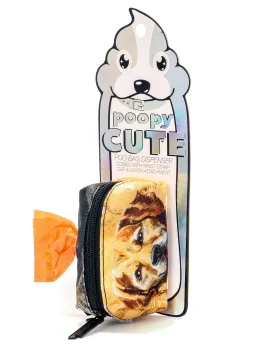 poopyCUTE | Cute Poop Bag Holder | DOGGIE Golden retriever