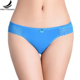 Prettywowgo 6812 Prettywowgo Hot Sale 2017 Sexy Women's Cotton Lace Briefs Panties