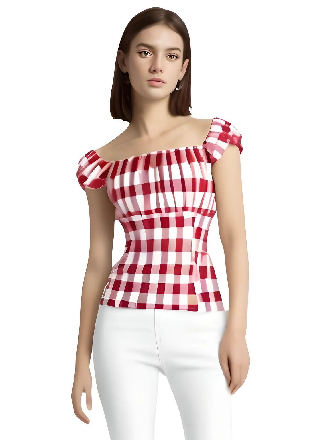 Puff Sleeve Retro Tops For Women