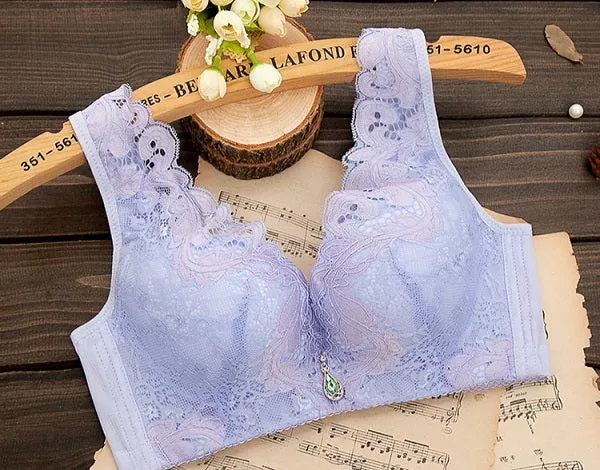 Push up bra Lace Sexy Women's bra lace bralette Thin Section Plus size 32-42 A B C Cup Bra For Women Large Size No Rims bh bra