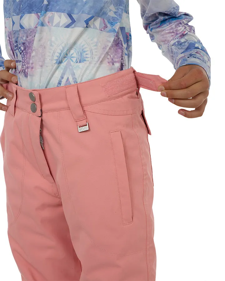 Rojo BF4EVA Girl's Snow Pant - Pink Icing - 2023