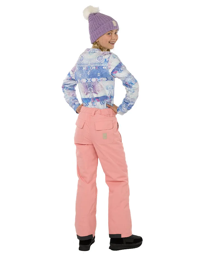 Rojo BF4EVA Girl's Snow Pant - Pink Icing - 2023