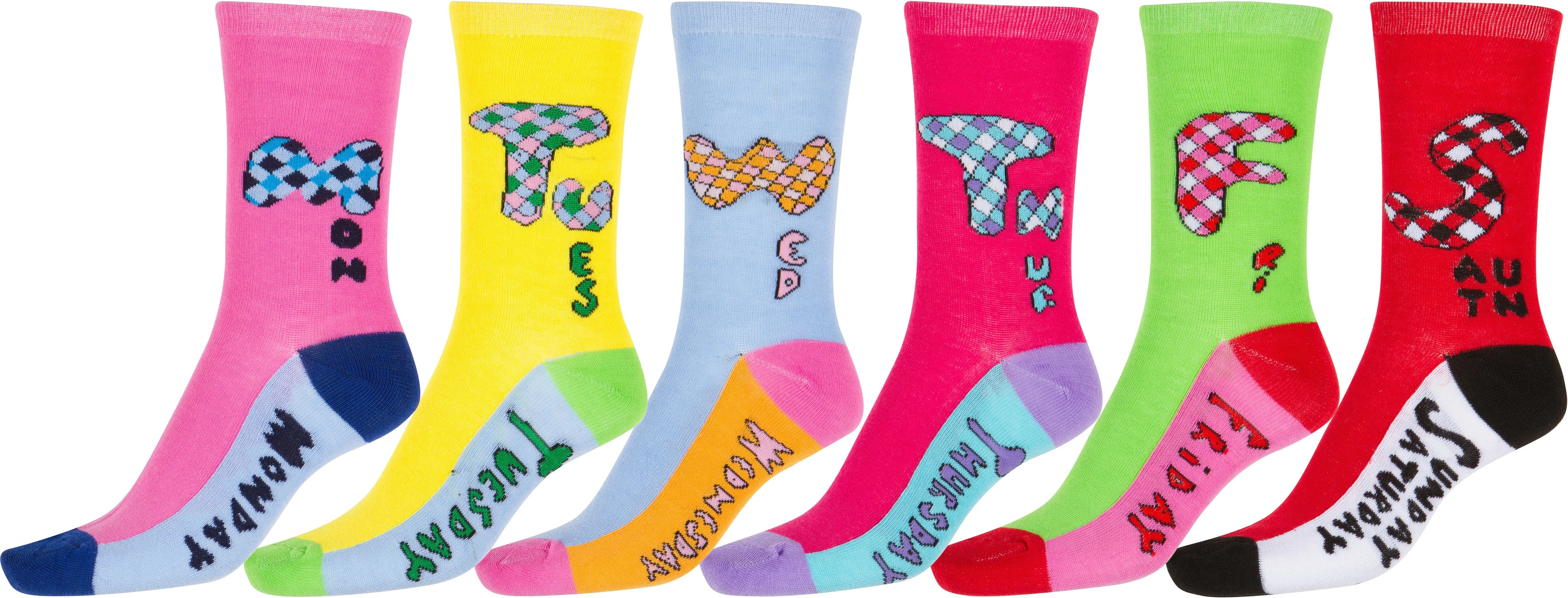 Sakkas Women's Fun Colorful Design Poly Blend Crew Socks Assorted 6-Pack