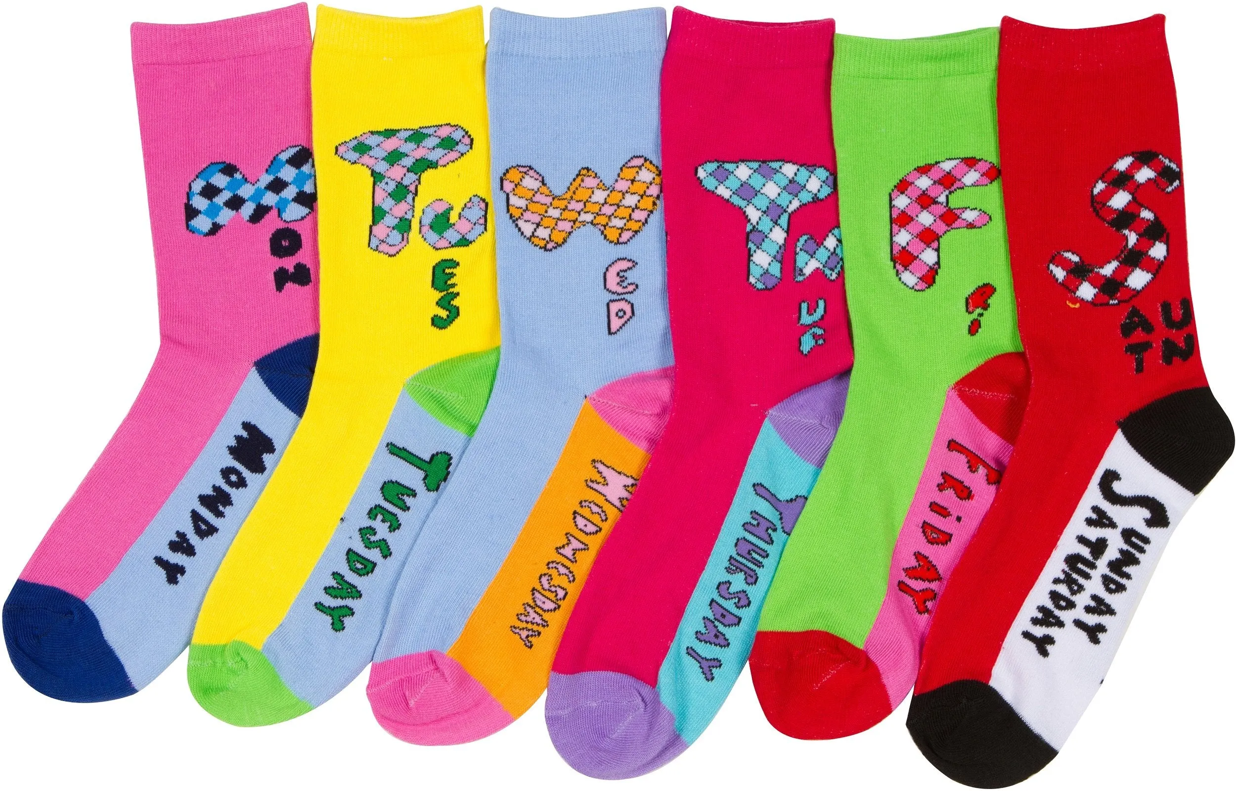 Sakkas Women's Fun Colorful Design Poly Blend Crew Socks Assorted 6-Pack