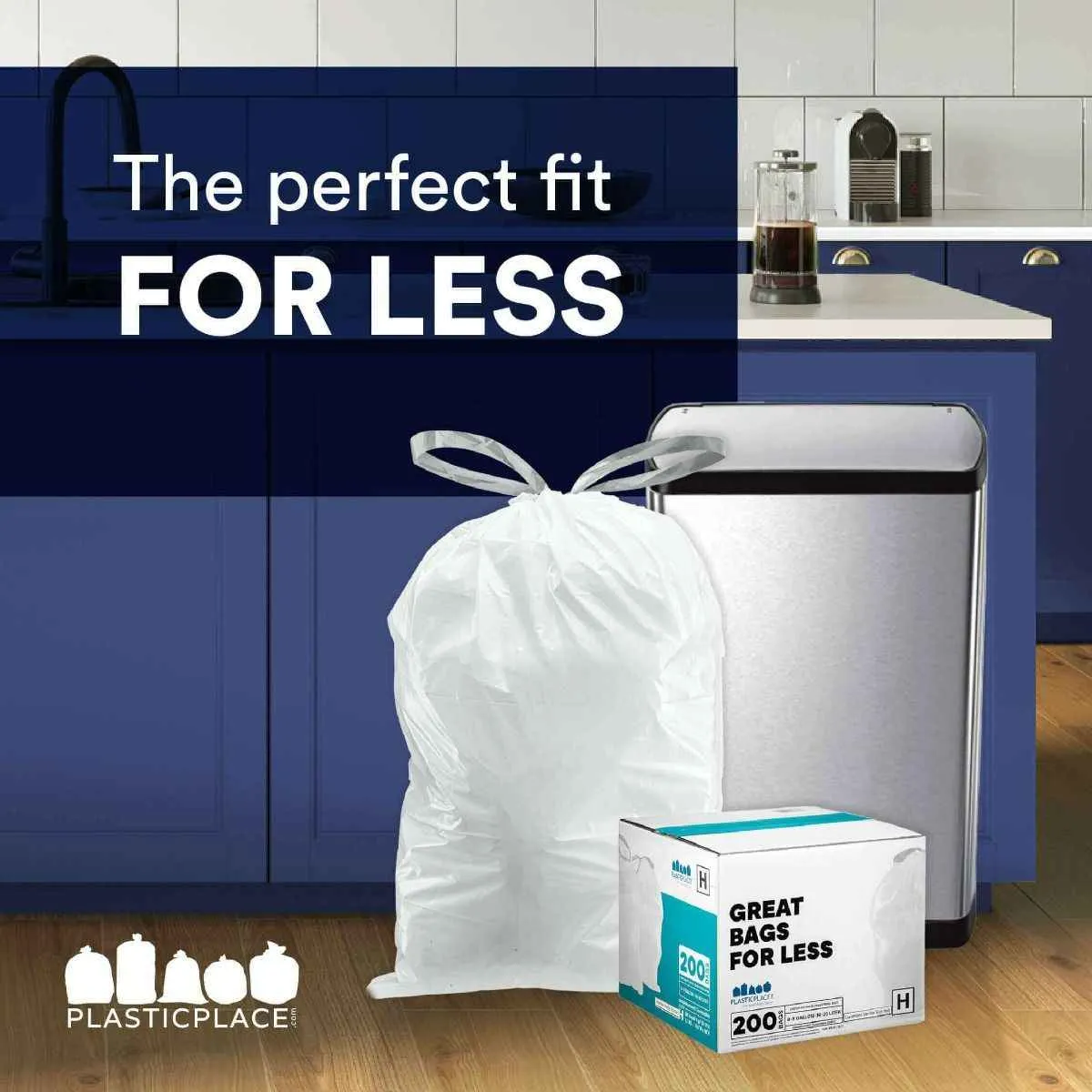 Sample of - 10 Gallon Simplehuman®* Compatible Trash Bags Code K