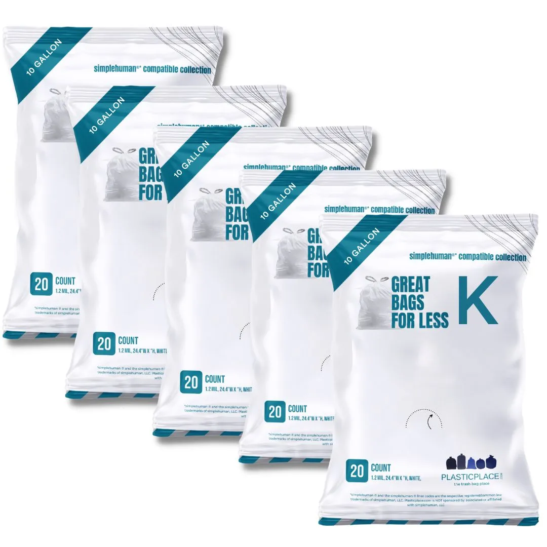 Sample of - 10 Gallon Simplehuman®* Compatible Trash Bags Code K