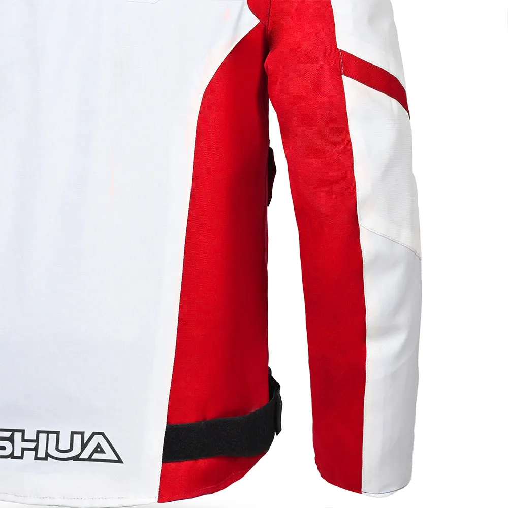 SHUA Immortal Textile Motorcycle Racing Jacket Men Ice Red Black