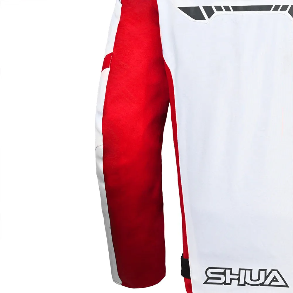 SHUA Immortal Textile Motorcycle Racing Jacket Men Ice Red Black