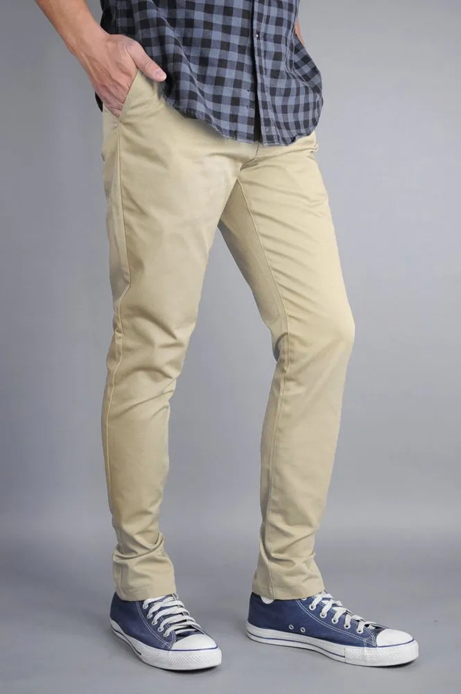 Skinny Pant in Khaki by Neo Blue