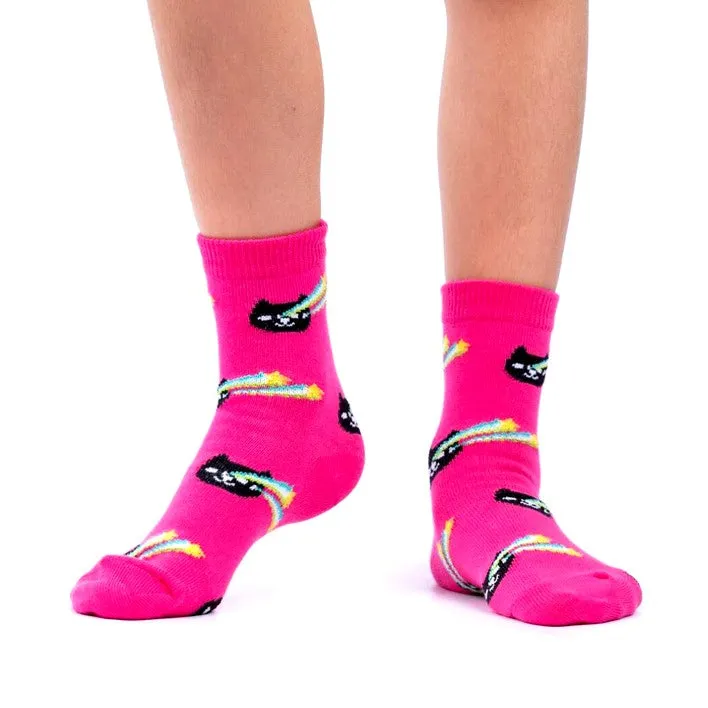 Space Cats Junior Socks - 3 Pack