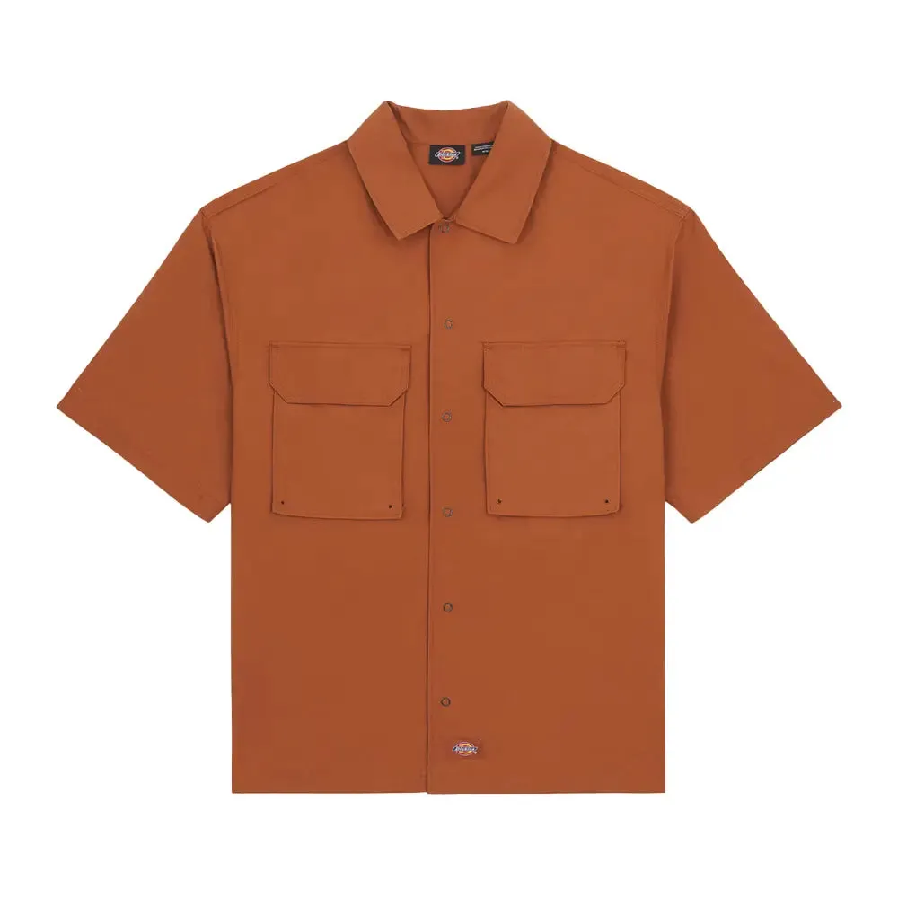 Ss24Dickies Fishersville Shirt Mocha Bisque