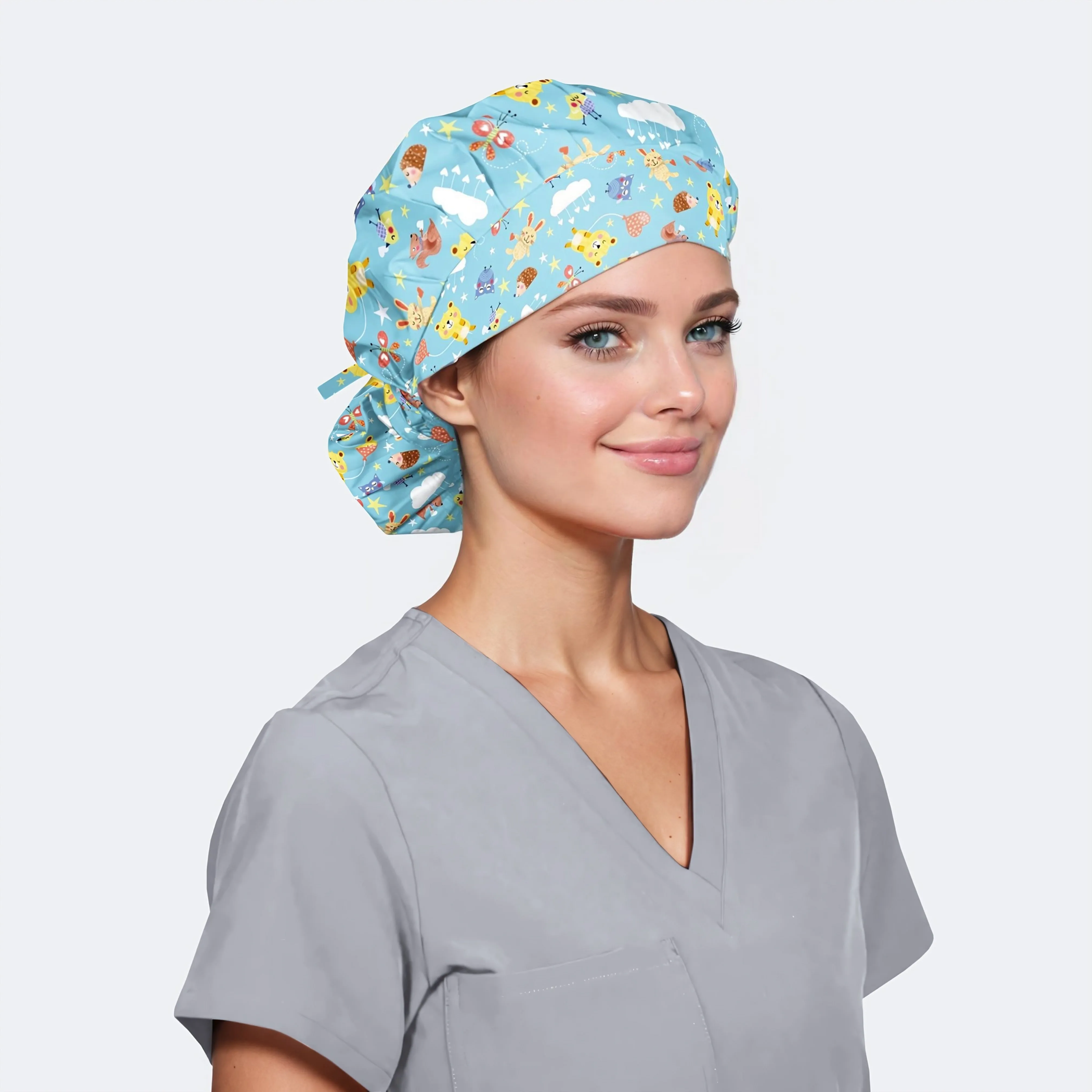 Starry Starry Night - Poppy Bouffant Surgical Caps